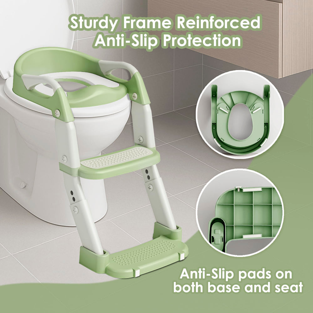 Argenens height-adjustable potty seat grows with the child for comfort.