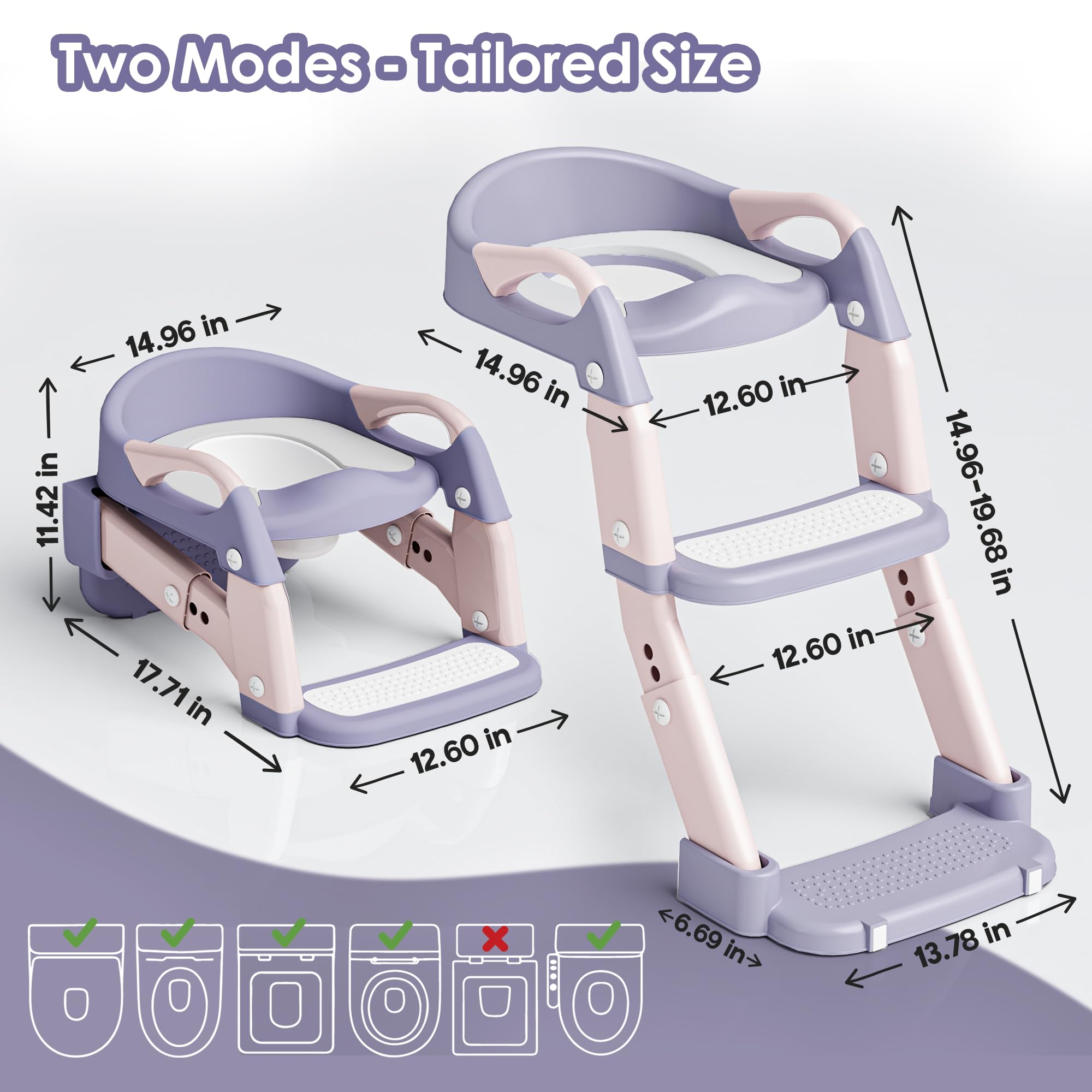 Argenens toddler potty chair with splash guard keeps potty time tidy.