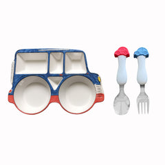 ARI MES car plate with spoon and fork promotes independent self-feeding during meals