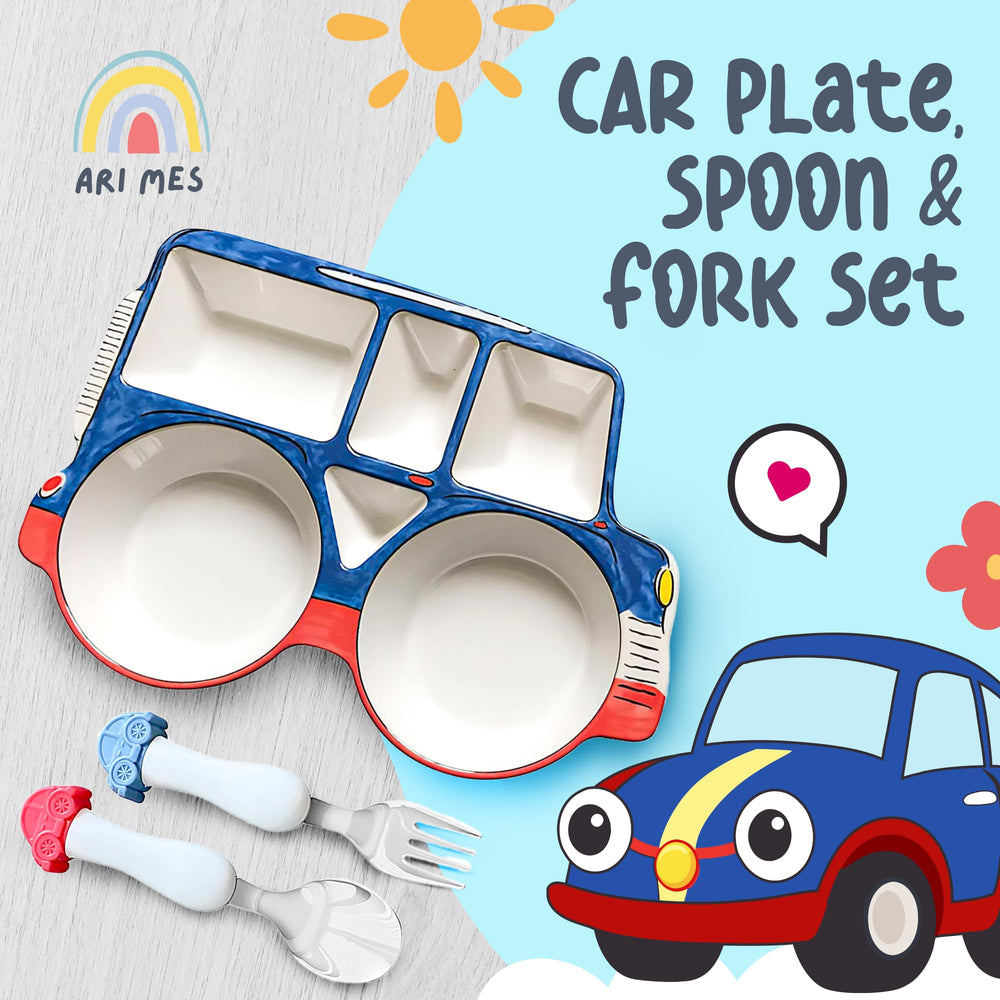 ARI MES toddler-dinnerware-set-dishware image shows BPA-free, safe materials for worry-free meals