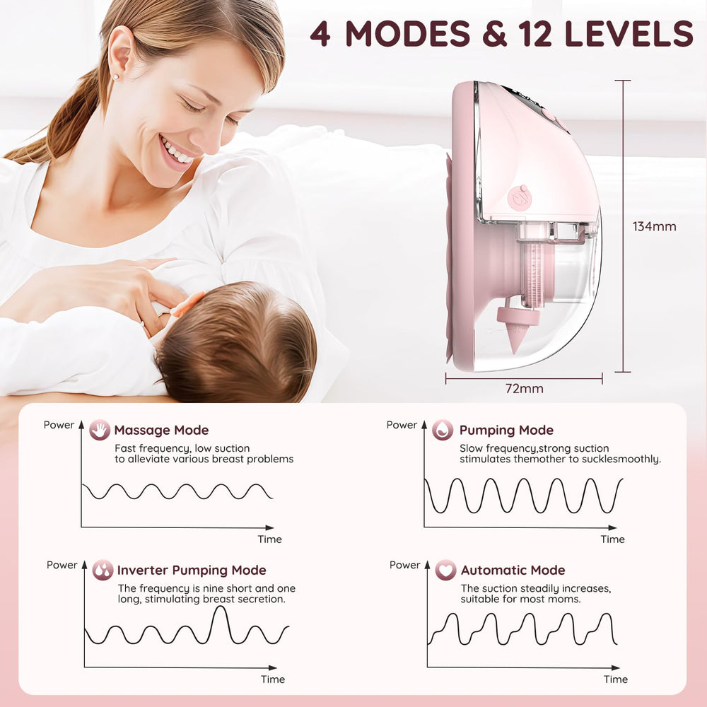 ARICHOMY wearable pump operates quietly under 48dB for private pumping.