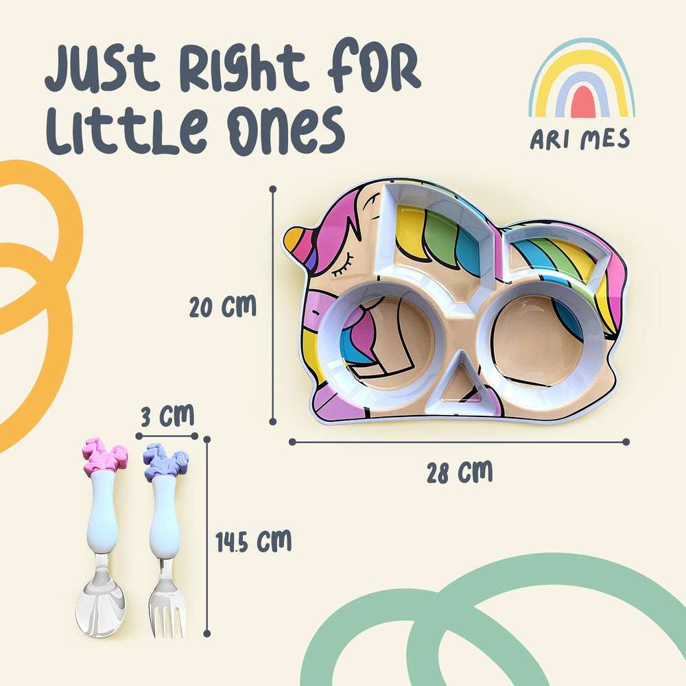 ARI MES lightweight plate is easy for small hands to hold.