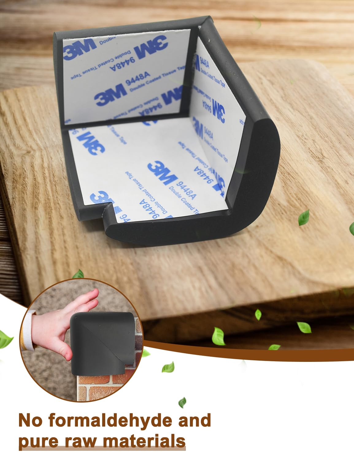 Arinbeb dense cushion offers soft impact protection around baby-friendly hearth zones.