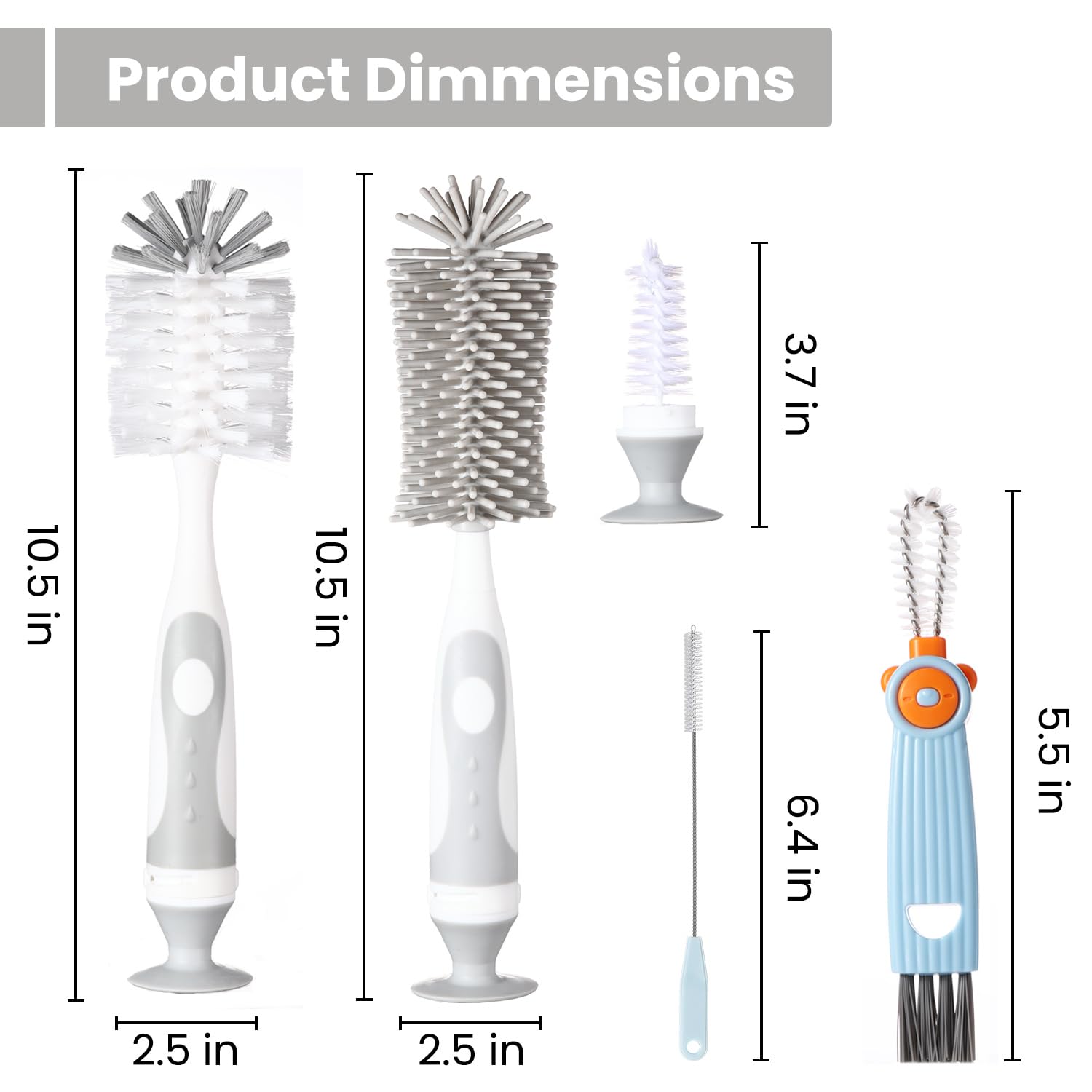 Ariseno nipple brush hidden on suction cup with easy detachment