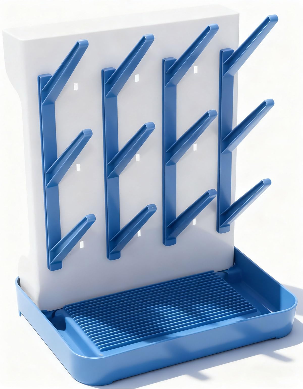 Ariseno bottle drying rack vertical design saves counter space for bottles.