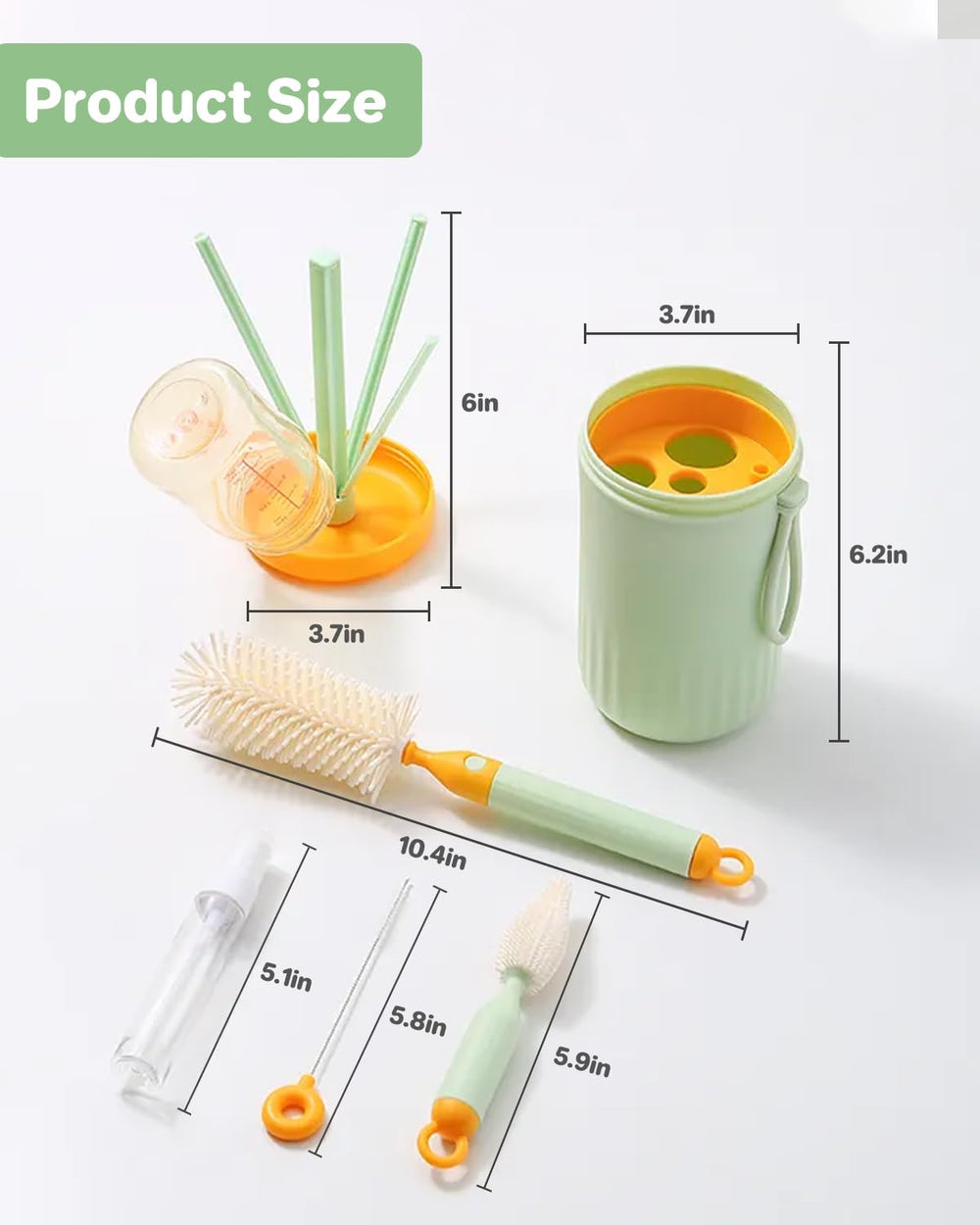 Ariseno travel bottle cleaner kit dispenser highlights convenient soap delivery during on-the-go cleaning.