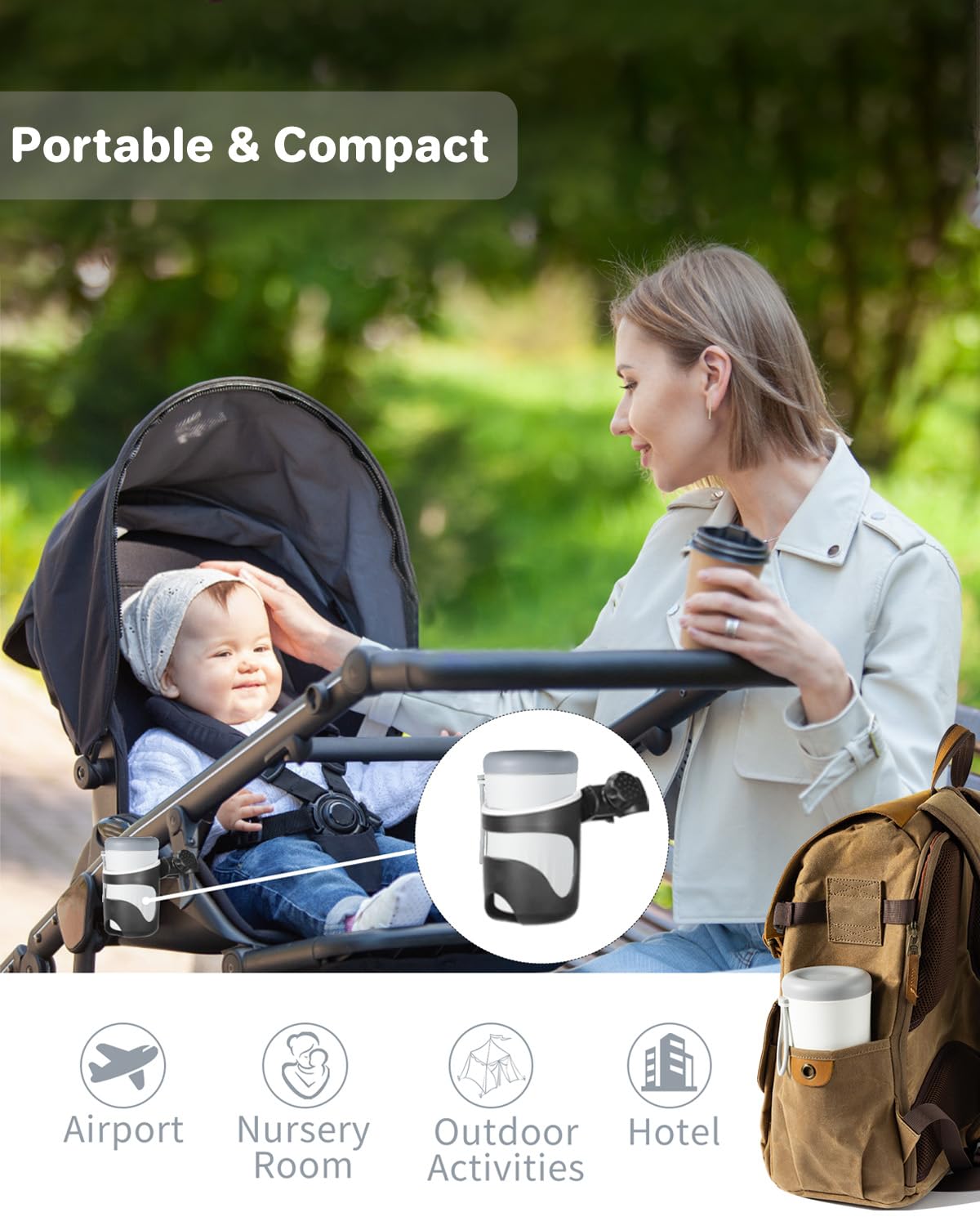 Ariseno travel bottle cleaner kit straw brush enables easy cleaning for sippy straws and narrow vessels.