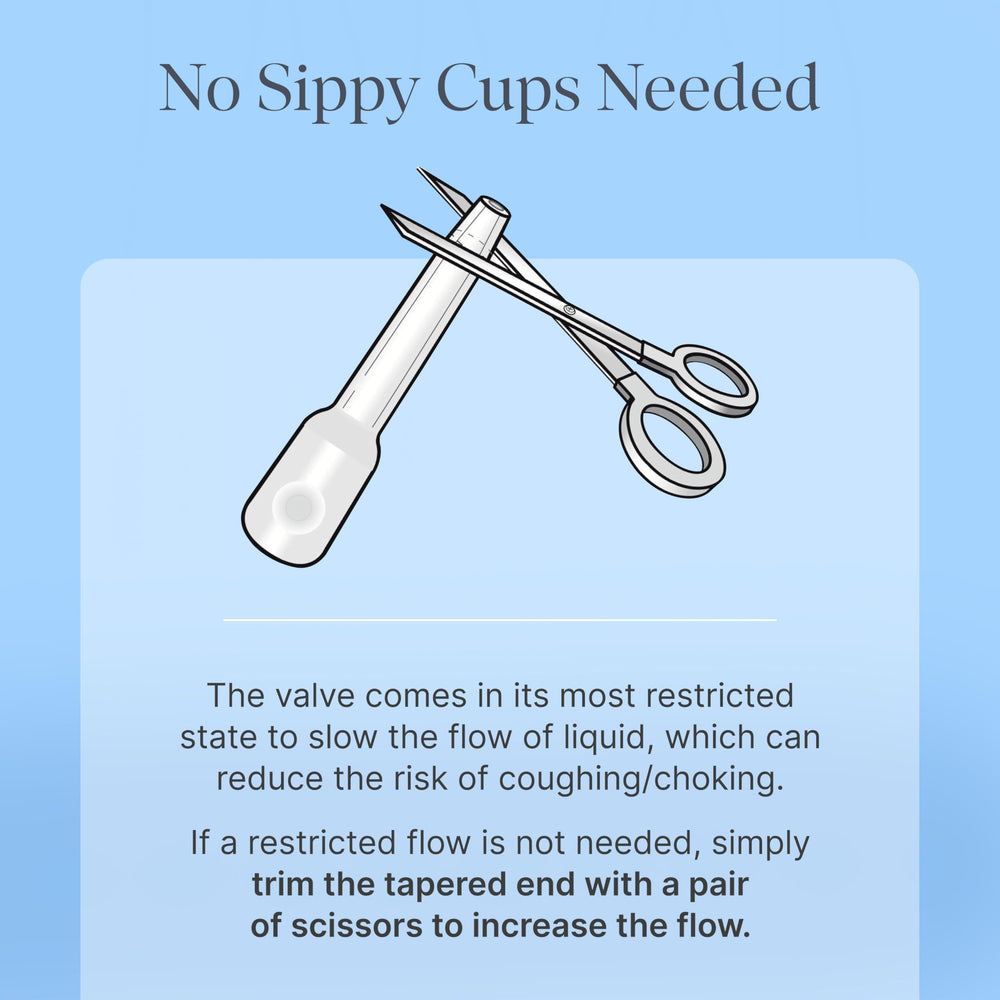 ARK Therapeutic Bear Bottle Kit long-straws captured for comfortable sip and learning.