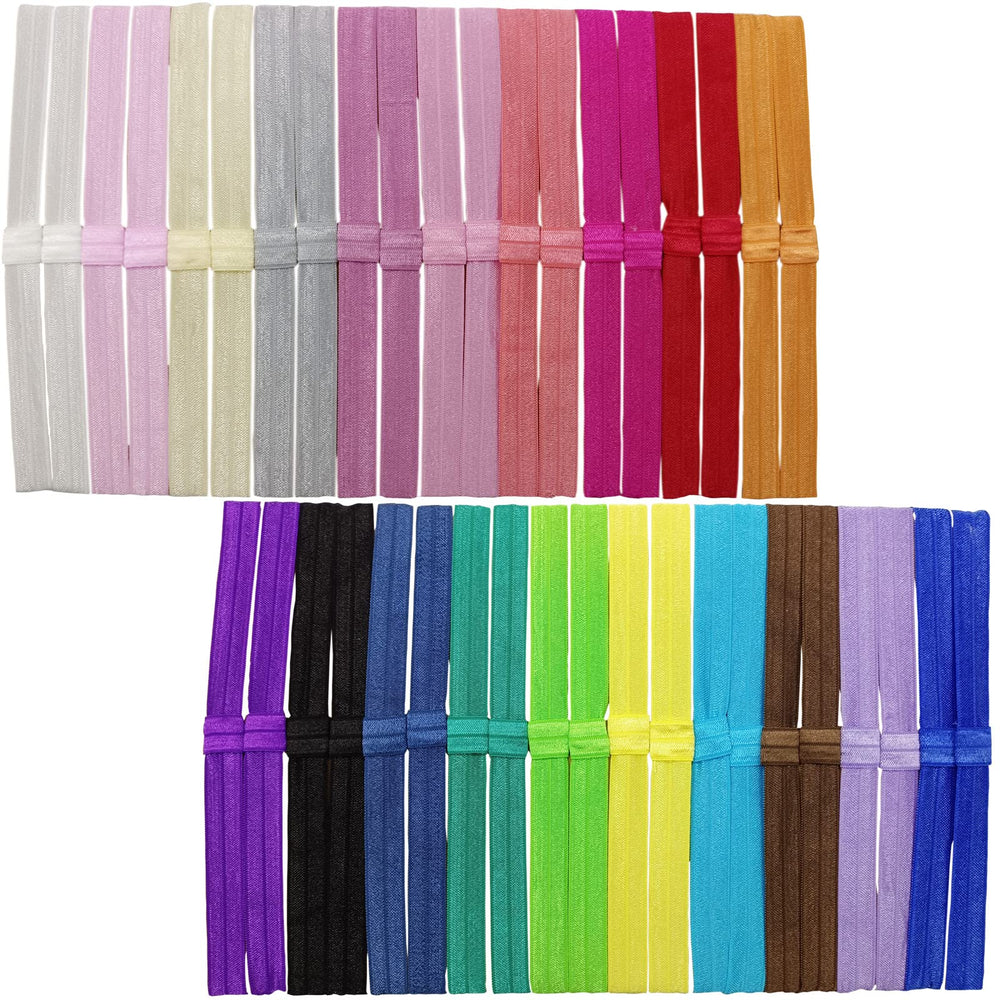 Arlai pack40 interchangeable headbands in bright colors for versatile styling.
