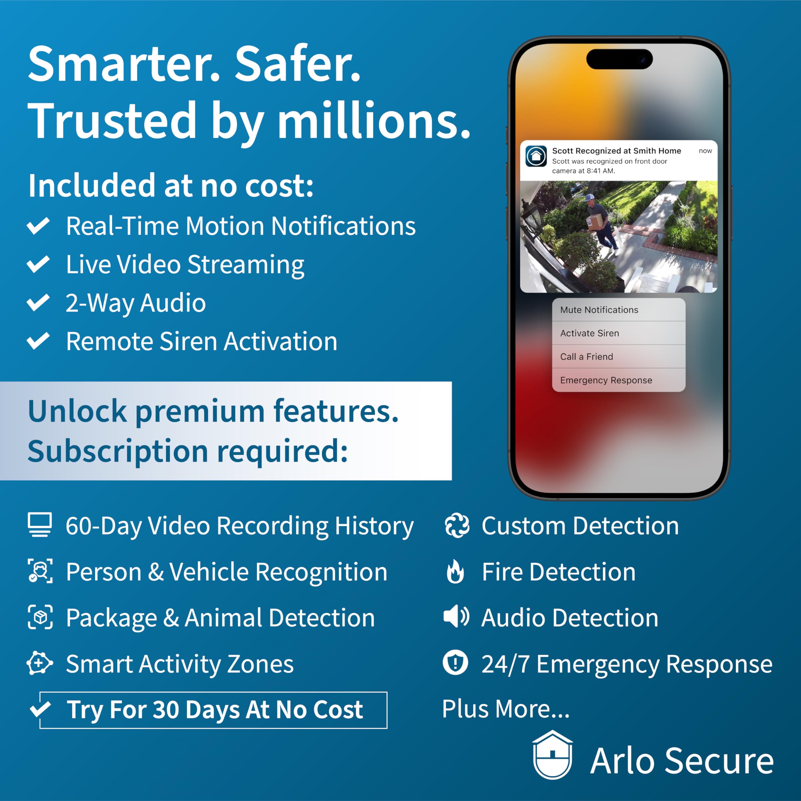 Arlo Essential Indoor Camera 2K motion alerts push real-time notifications to your phone.