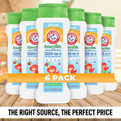 Arm & Hammer 6 Pack Essentials Kids Body Wash pump dispensing with rich lather for easy wash.