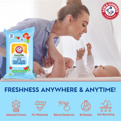 Arm & Hammer Under Watermelon Kiwi Wipes flip-top lid open for quick-dispense convenience