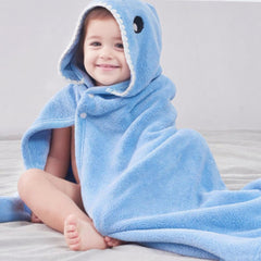 ARNUAETY Hooded Shark Towel full-size shot highlighting generous 27.5 by 55 inch dimensions