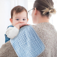 Arnzion Muslin Burp Cloths close-up shows 6-layer absorbent design.