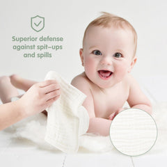 Arnzion Muslin Burp Cloths 10-pack for daily baby care on the go.