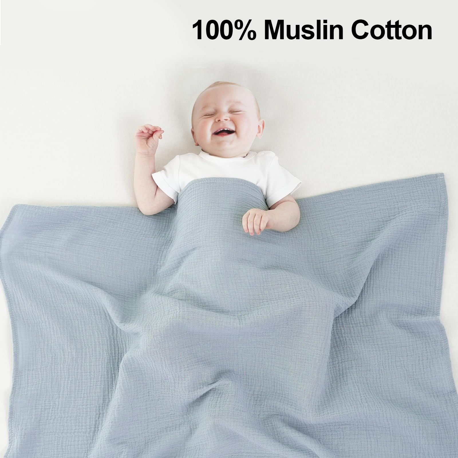 Arnzion muslin swaddle gift-packaging highlights a thoughtful baby shower gift