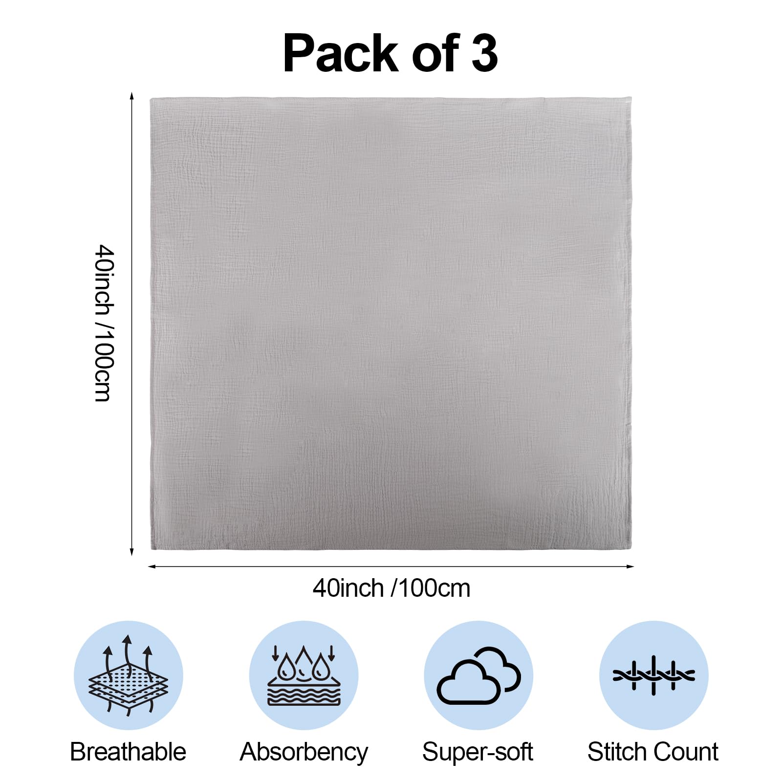 Arnzion muslin swaddle in-use demonstrates secure wrap for soothing routines