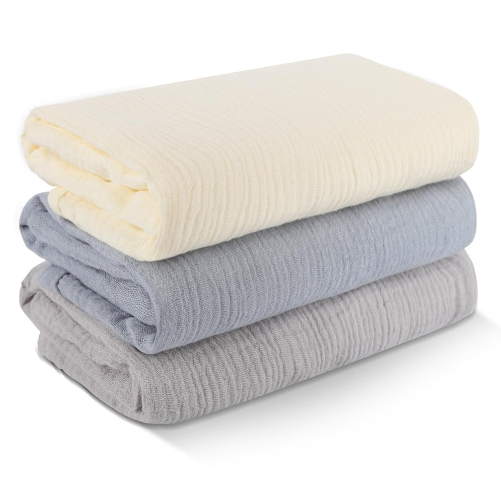 Arnzion muslin swaddle top view highlights breathable fabric for newborn comfort