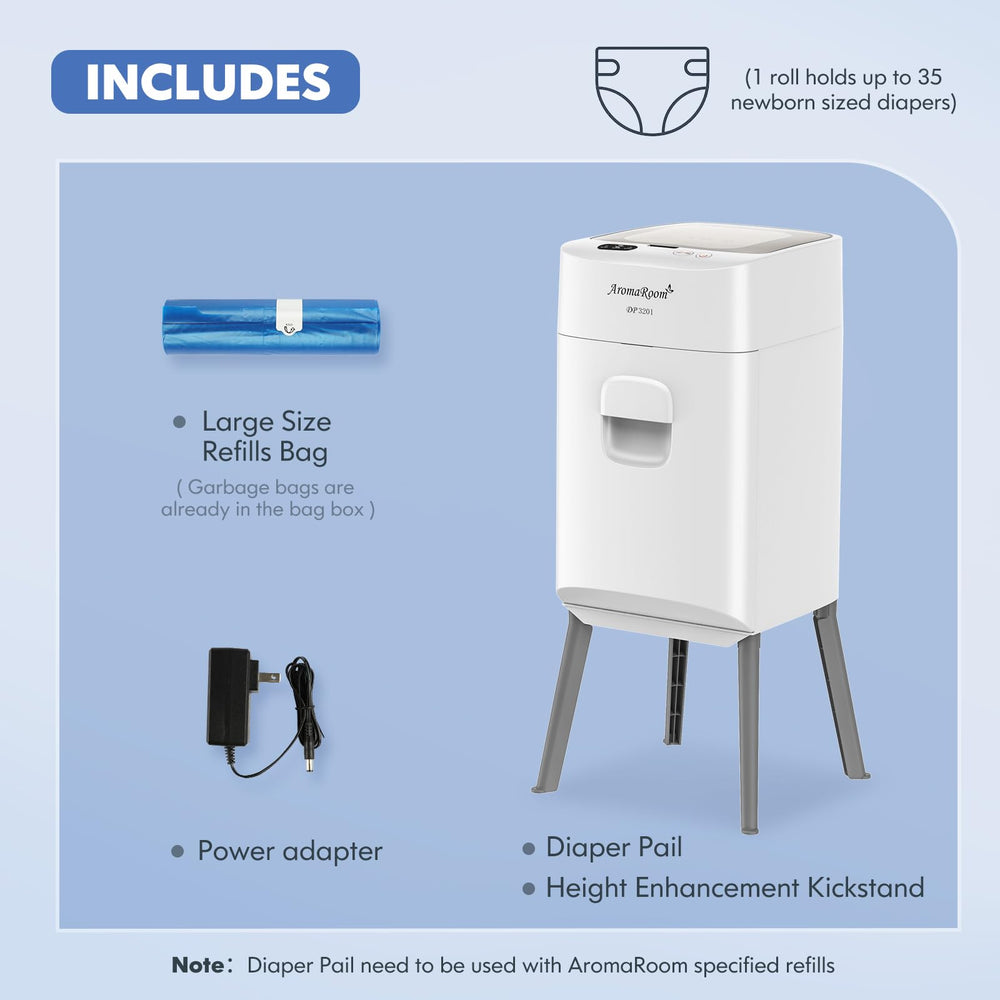 Aroma Room height-enhancement kickstands stabilize the unit in any room