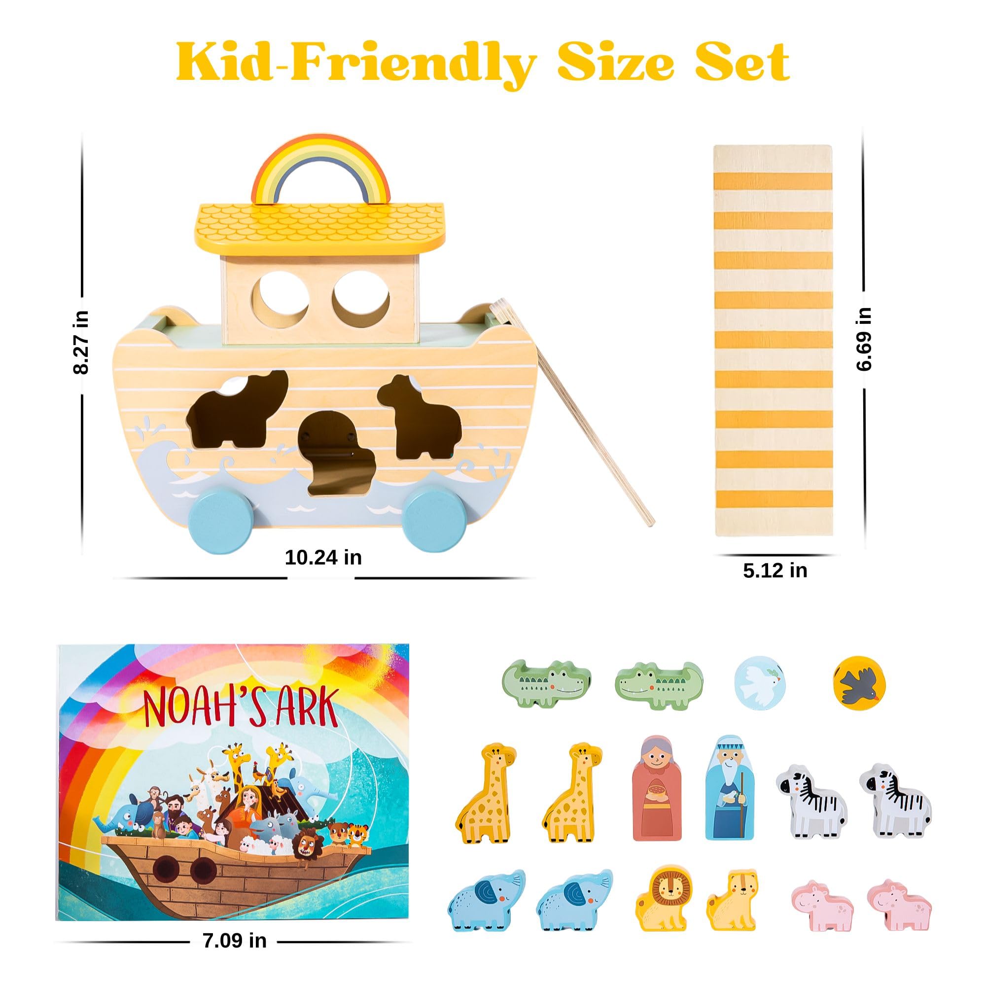 Arristone Noah's Ark rainbow and ladder for storytelling.