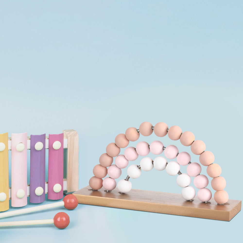 Arrowbash boho rainbow decor; stands securely on desks for quick room updates.