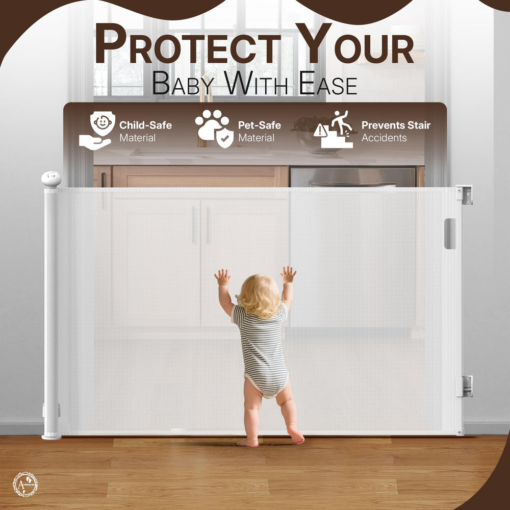 ARSHNAYAS retractable gate durable and scratch-resistant against paws