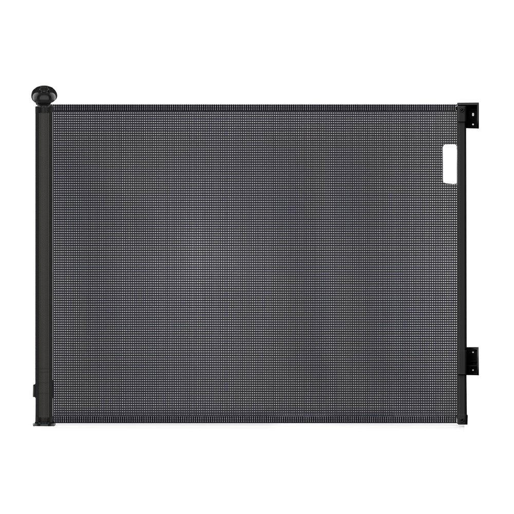 ARSHNAYAS retractable gate extended-55in demonstrates wide coverage for larger openings