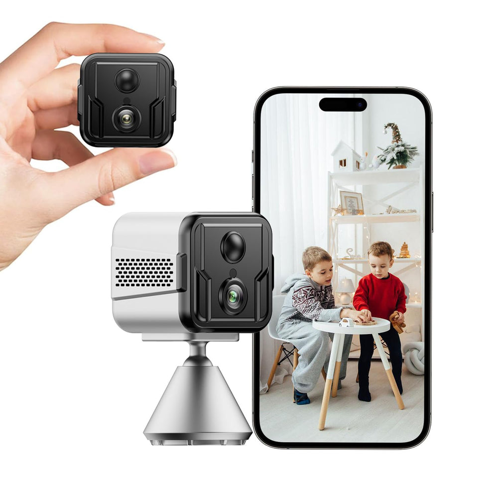 Arstiderne mini indoor camera shows a compact design for discreet home security.