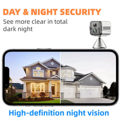 Arstiderne mini indoor camera wifi-setup enables quick smartphone access to live video.