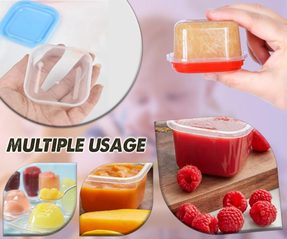 ARSUK 4oz portion containers ideal for weaning and toddler meals
