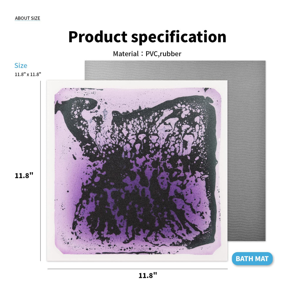Art3d Baby Sensory Water Mats close-up liquid motion captures soothing, bubbly movement.