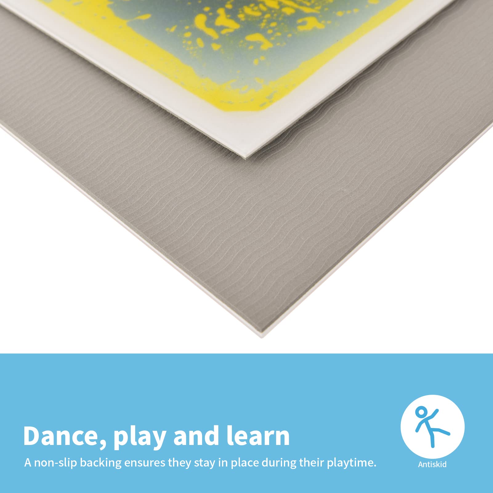 Art3d Liquid Fusion Play Mat decorative use in classroom or nursery spaces.