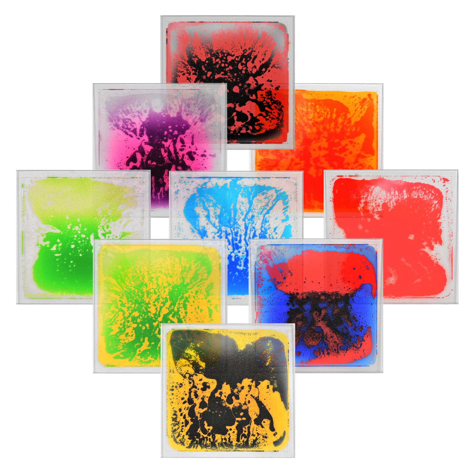 Art3d Liquid Fusion play mat tile showcasing colorful liquid motion for active play