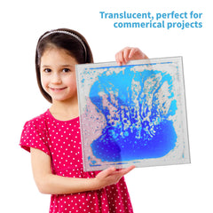 Art3d Liquid Fusion tile close-up with shifting colors during kid play