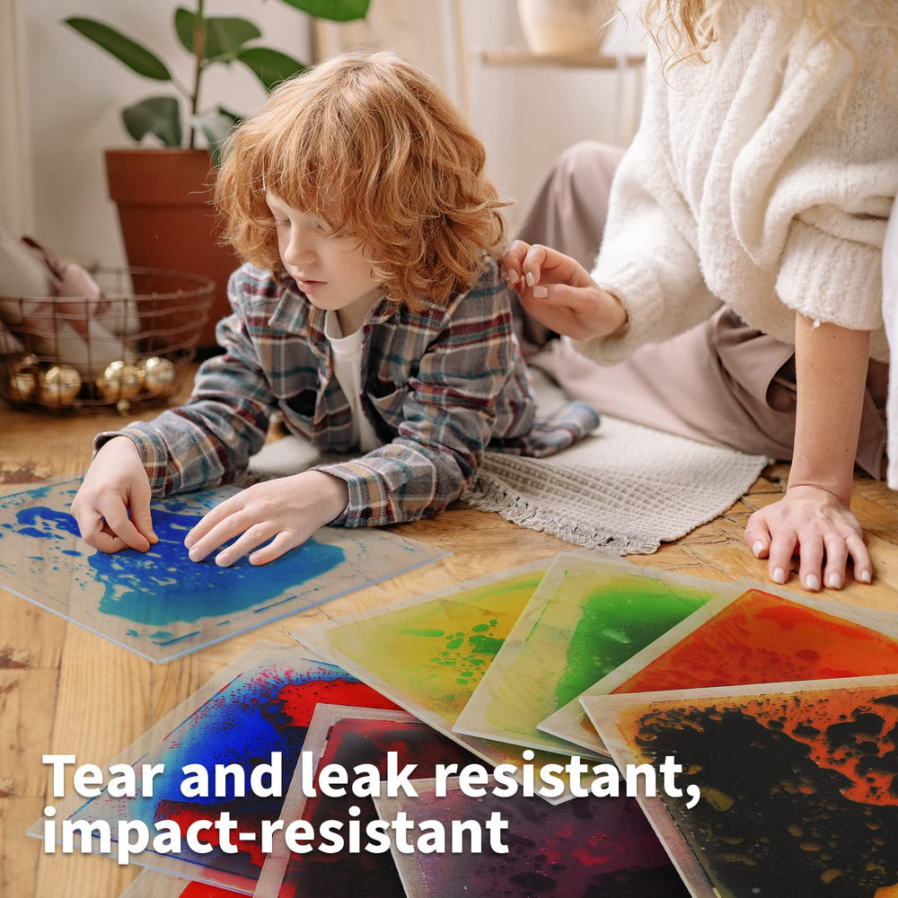 Art3d Liquid Fusion tile with anti-slip backing provides traction