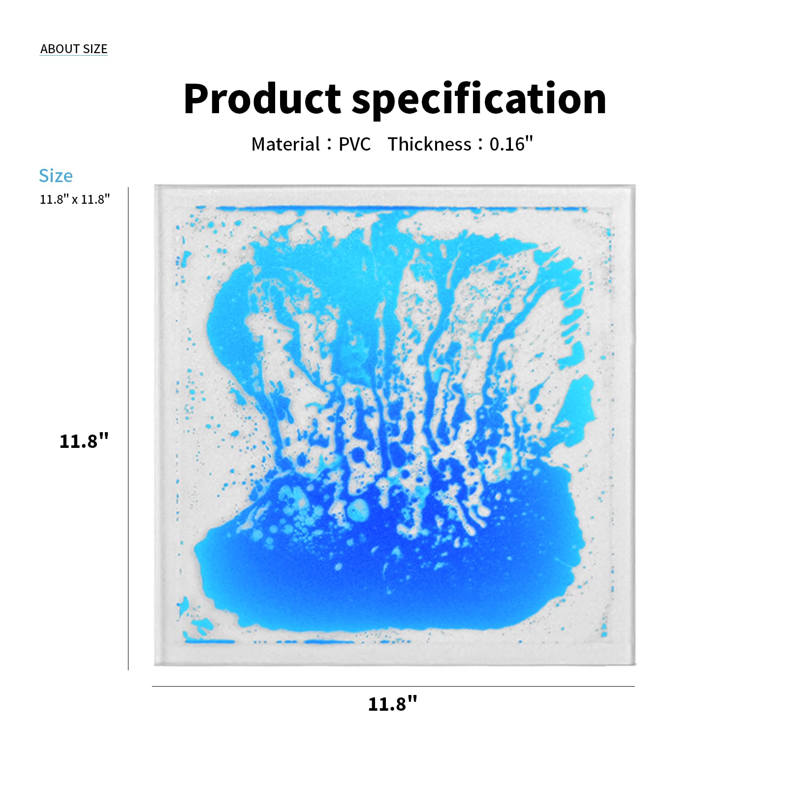 Art3d Liquid Fusion tile displays transparent substrate for modern look