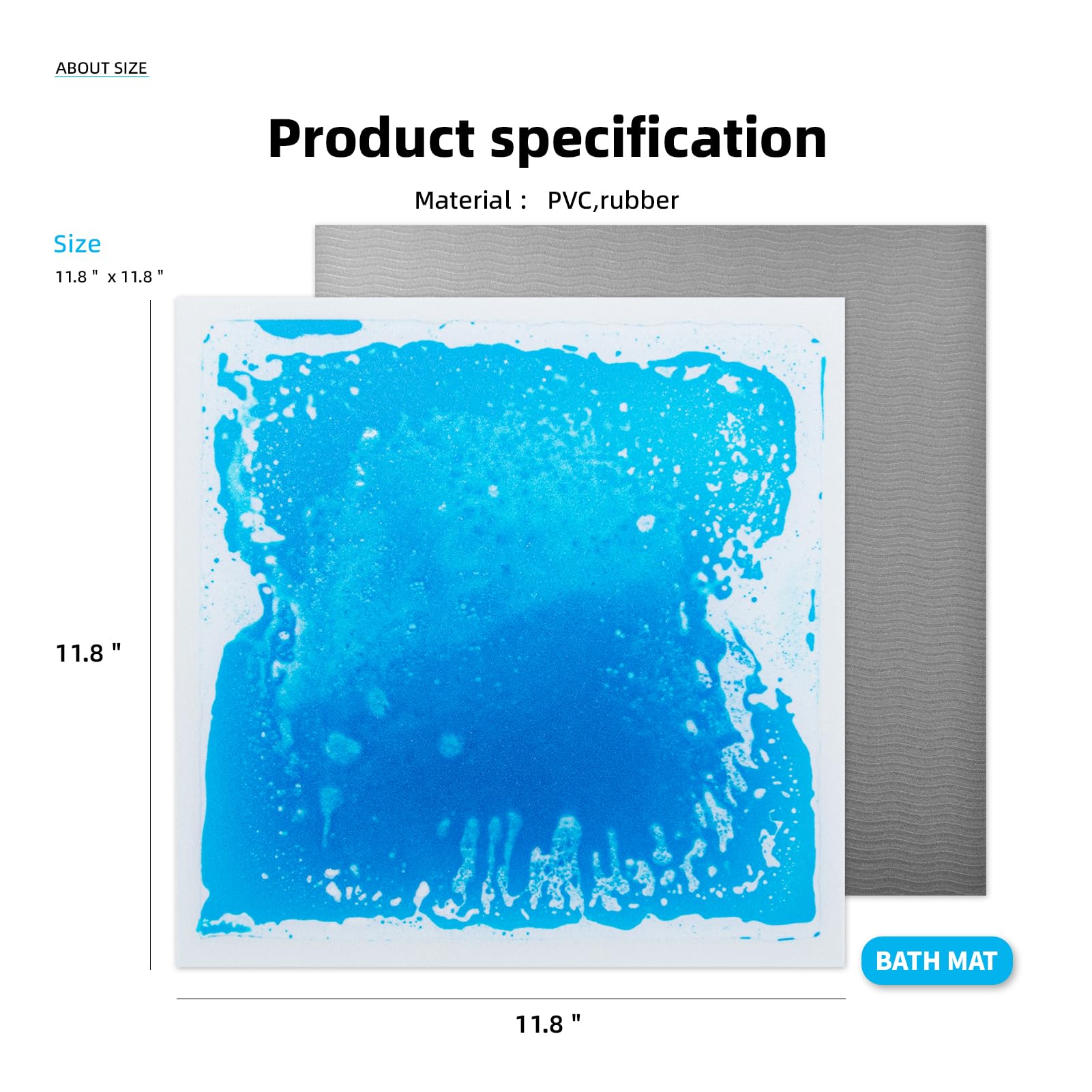 Art3d Liquid Fusion tile protects floors with anti-slip backing.