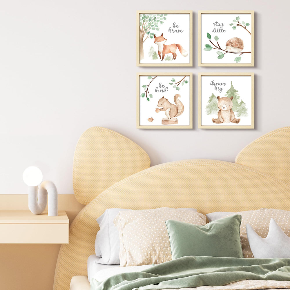 ArtbyHannah woodland-nursery-decor-10x10 frame is a playful, easy-to-hang option.