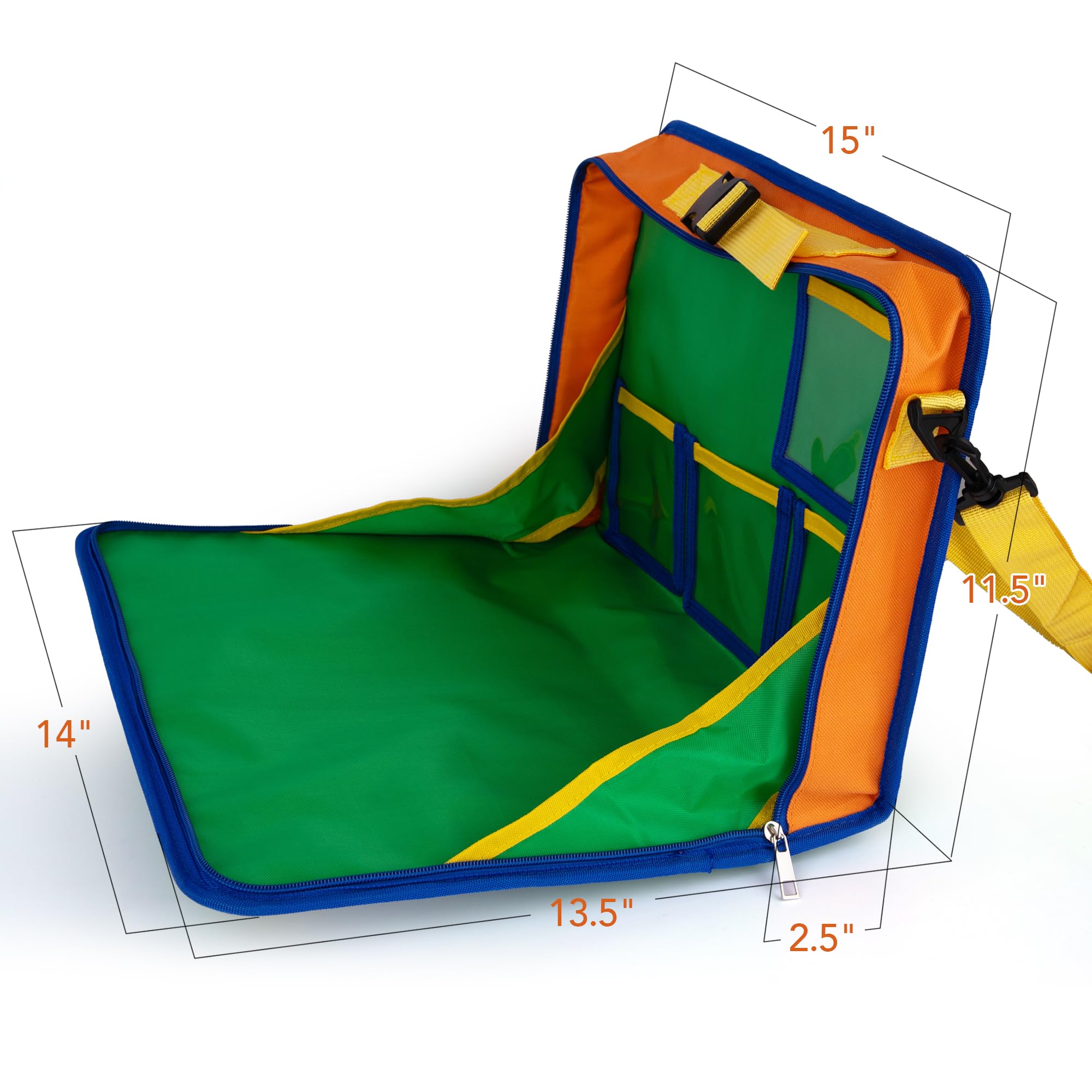 ArtCreativity Travel Tray with zip closure for quick stow-and-go.