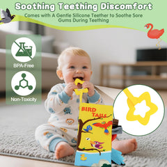 ArtCredit baby book crinkle and squeak; interactive sounds spark curiosity
