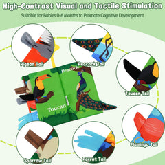 ArtCredit baby book high-contrast pages; helps baby focus and visual tracking