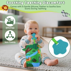 ArtCredit squeaky button adds auditory curiosity for babies' discovery.
