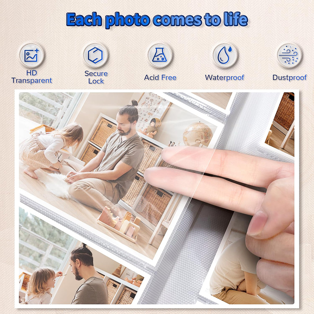 Artfeel acid-free PVC-free pages protect memories from dust and moisture.