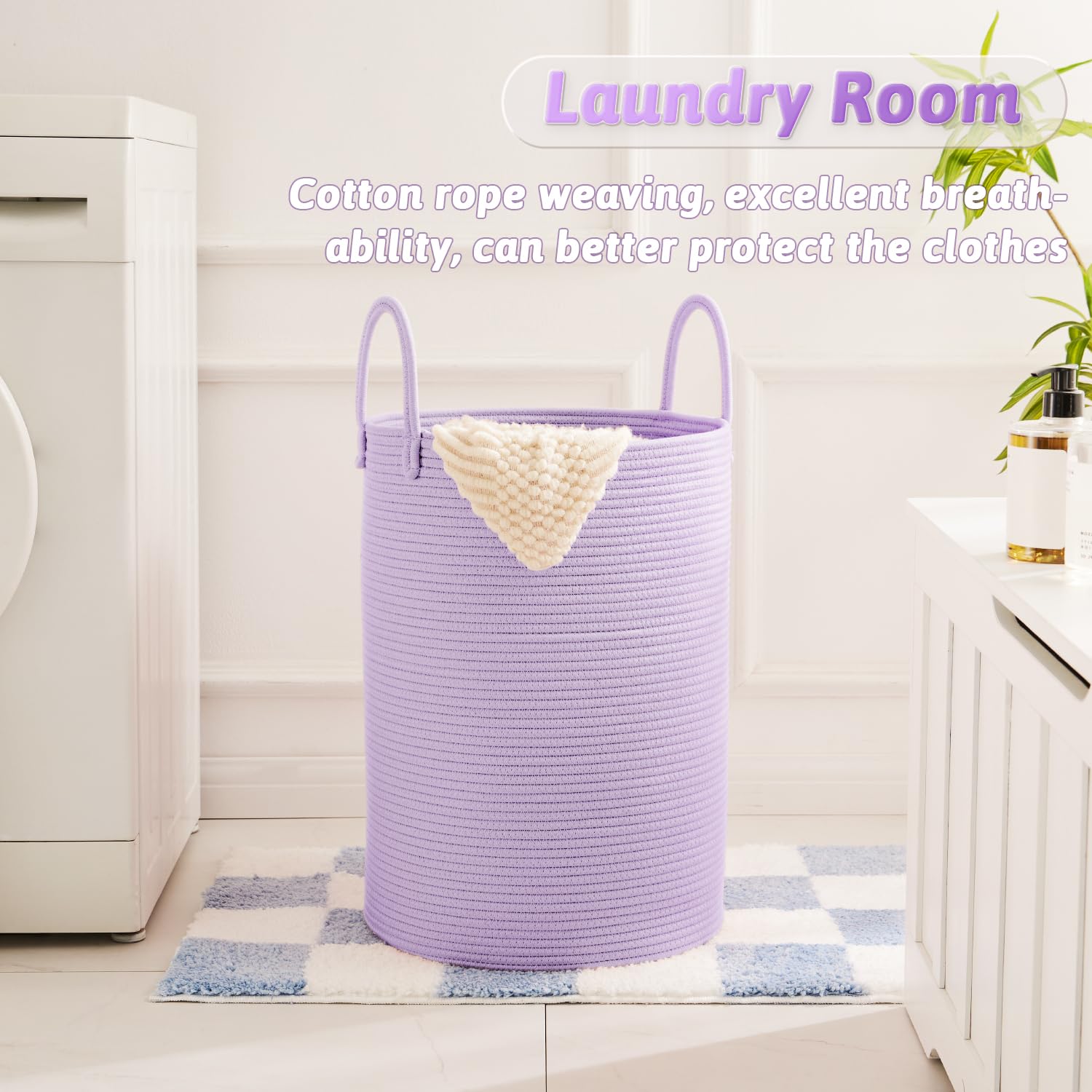 Artfeel laundry basket suitable for bathroom, nursery, or living room aesthetics.