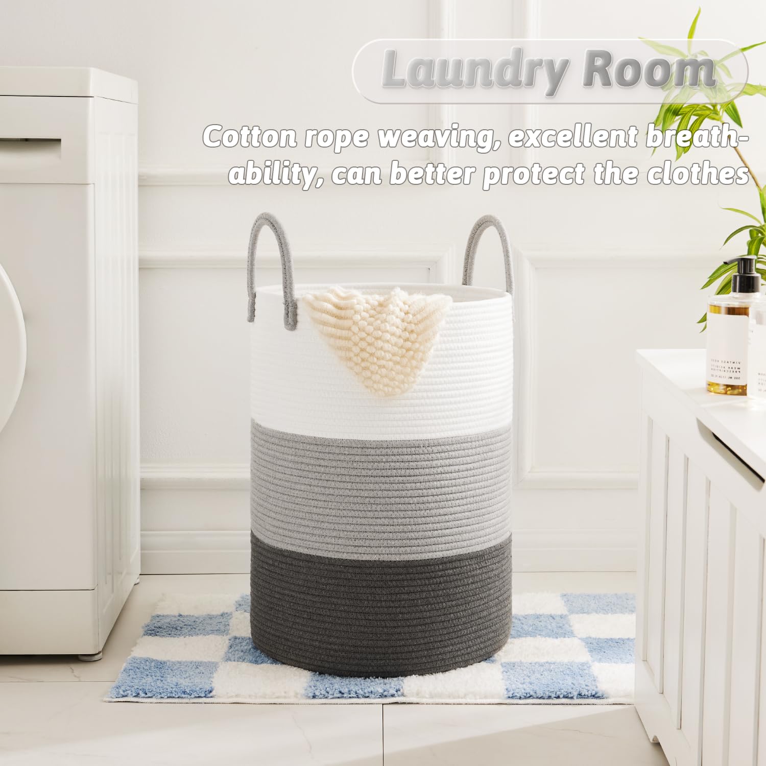 Artfeel laundry basket shows breathable design for fresh garments.