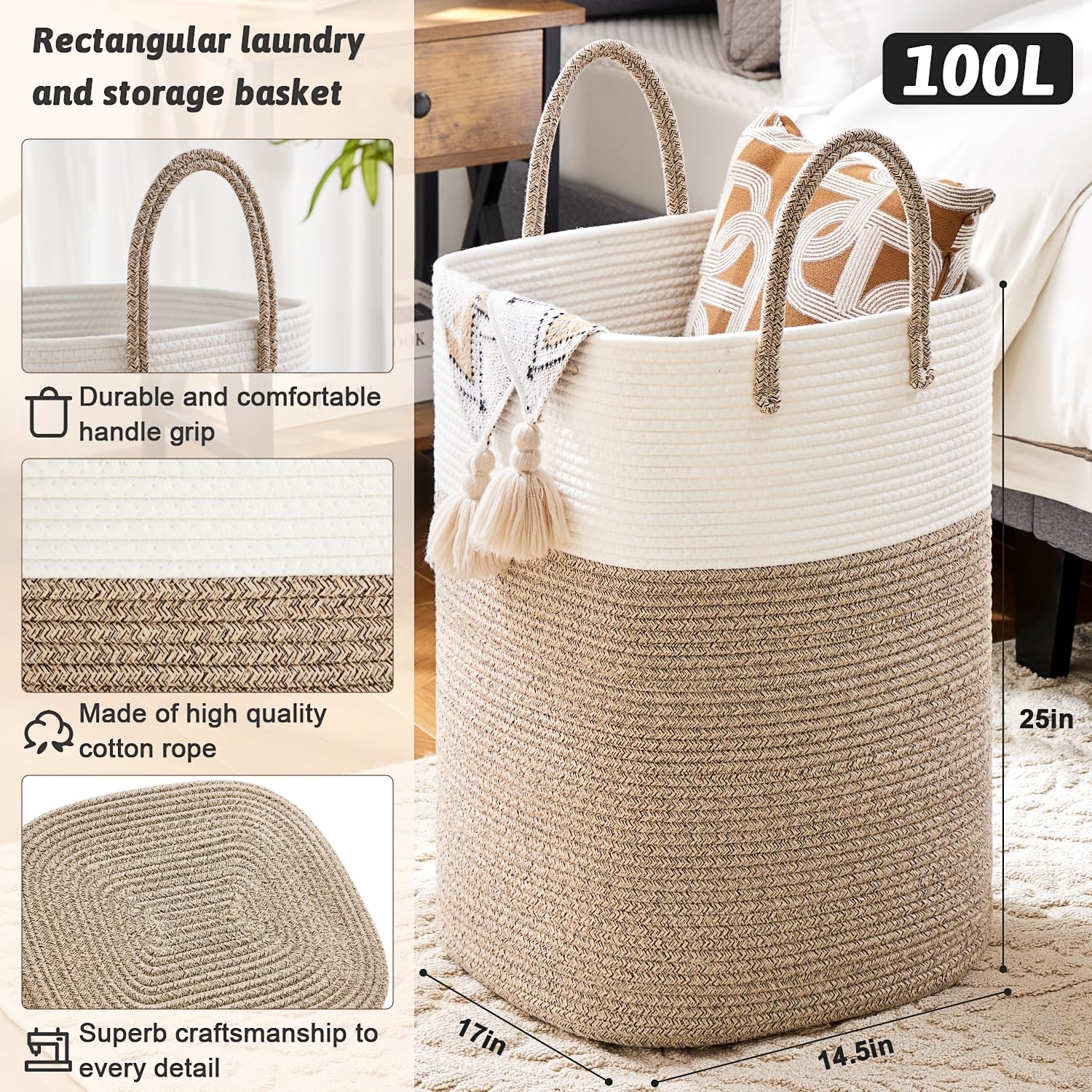 Artfeel Laundry Basket breathable design—prevents dampness around garments