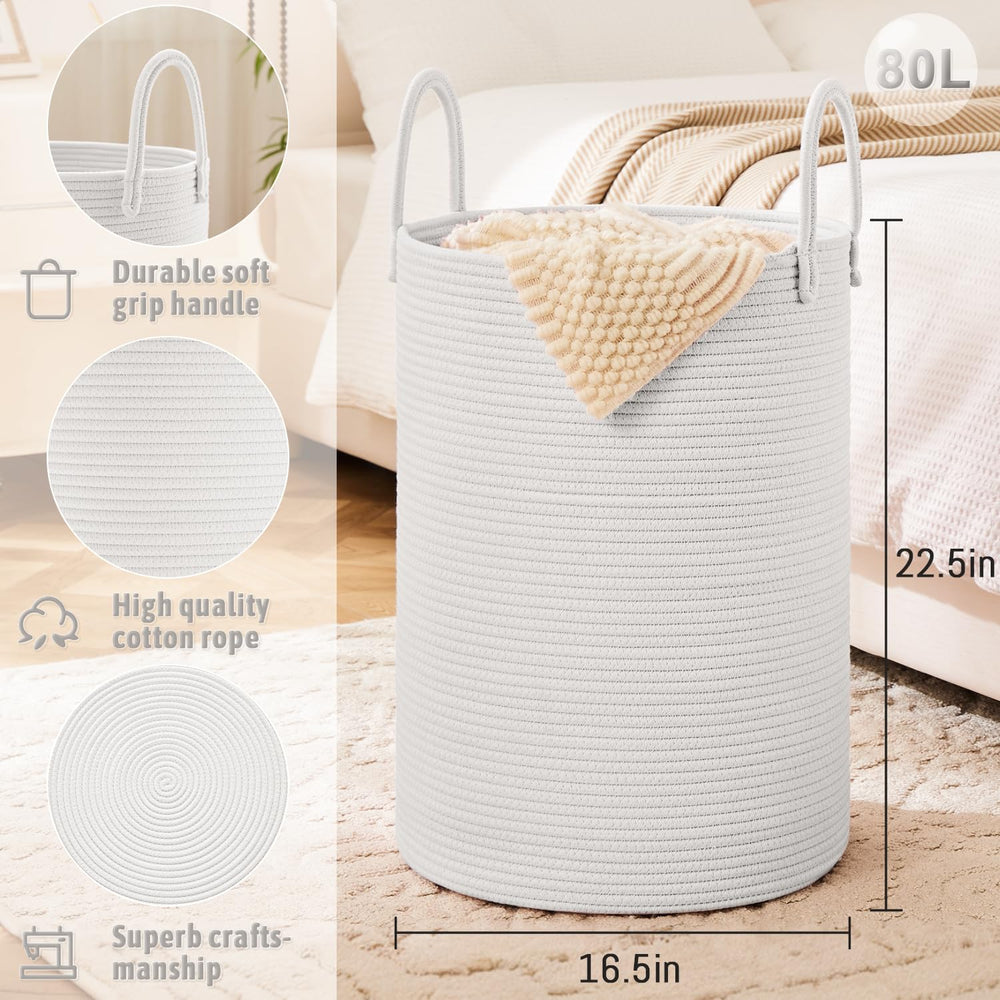 Artfeel laundry basket collapsible-design compresses for easy transport and reshaping.