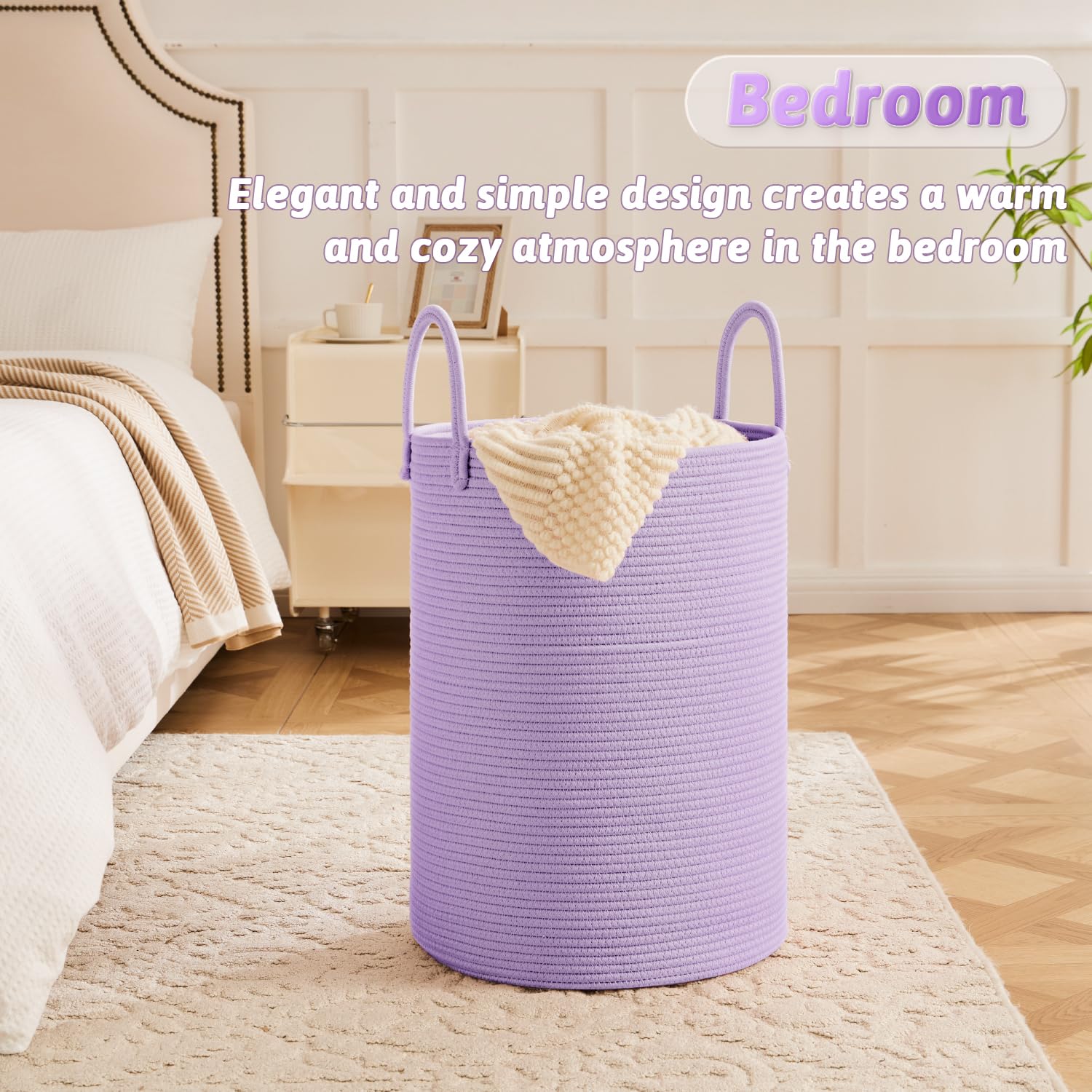 Artfeel laundry basket collapsible packaging demonstrates easy transport and reshaping.