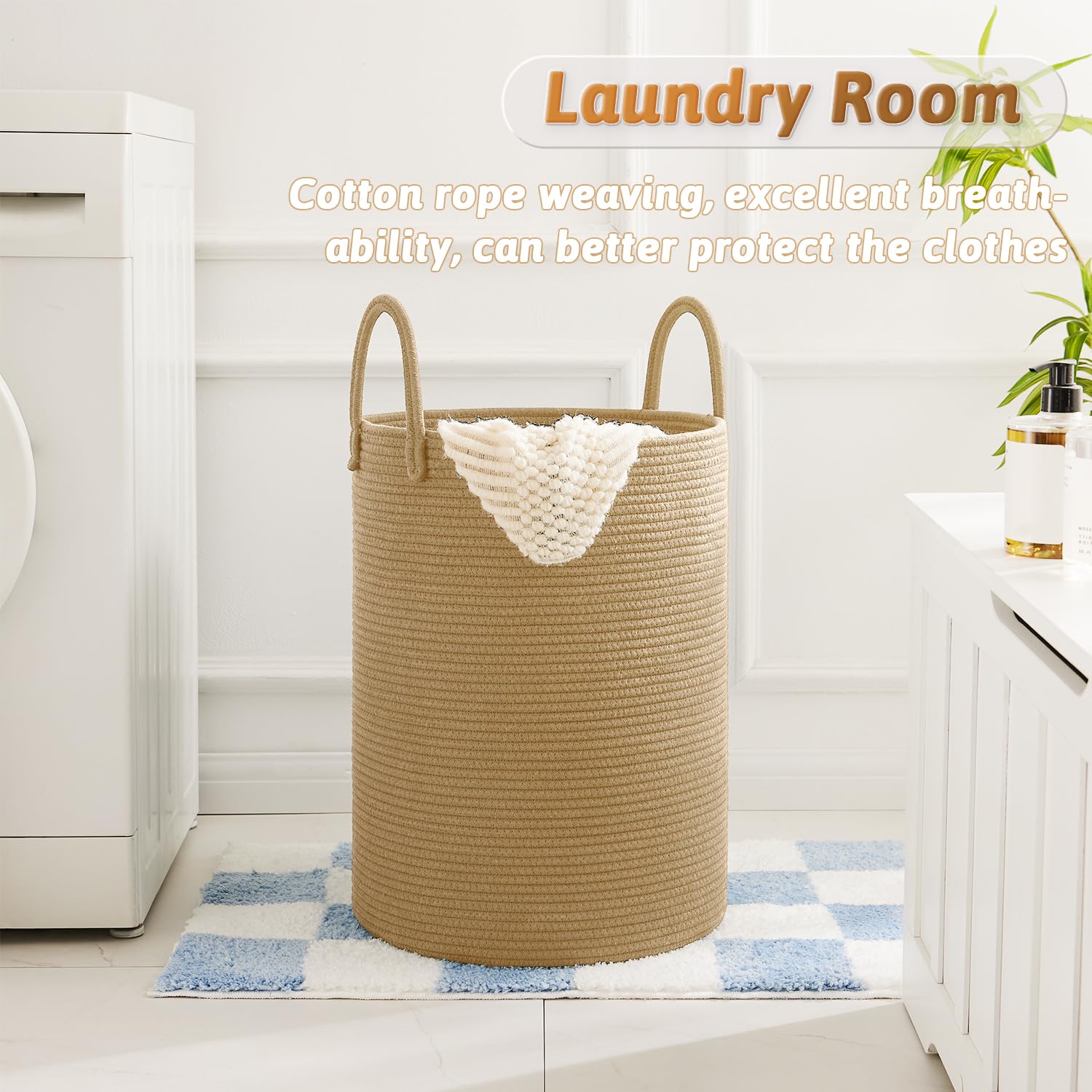 Artfeel laundry basket collapsible packaging shown for easy transport and reshaping.