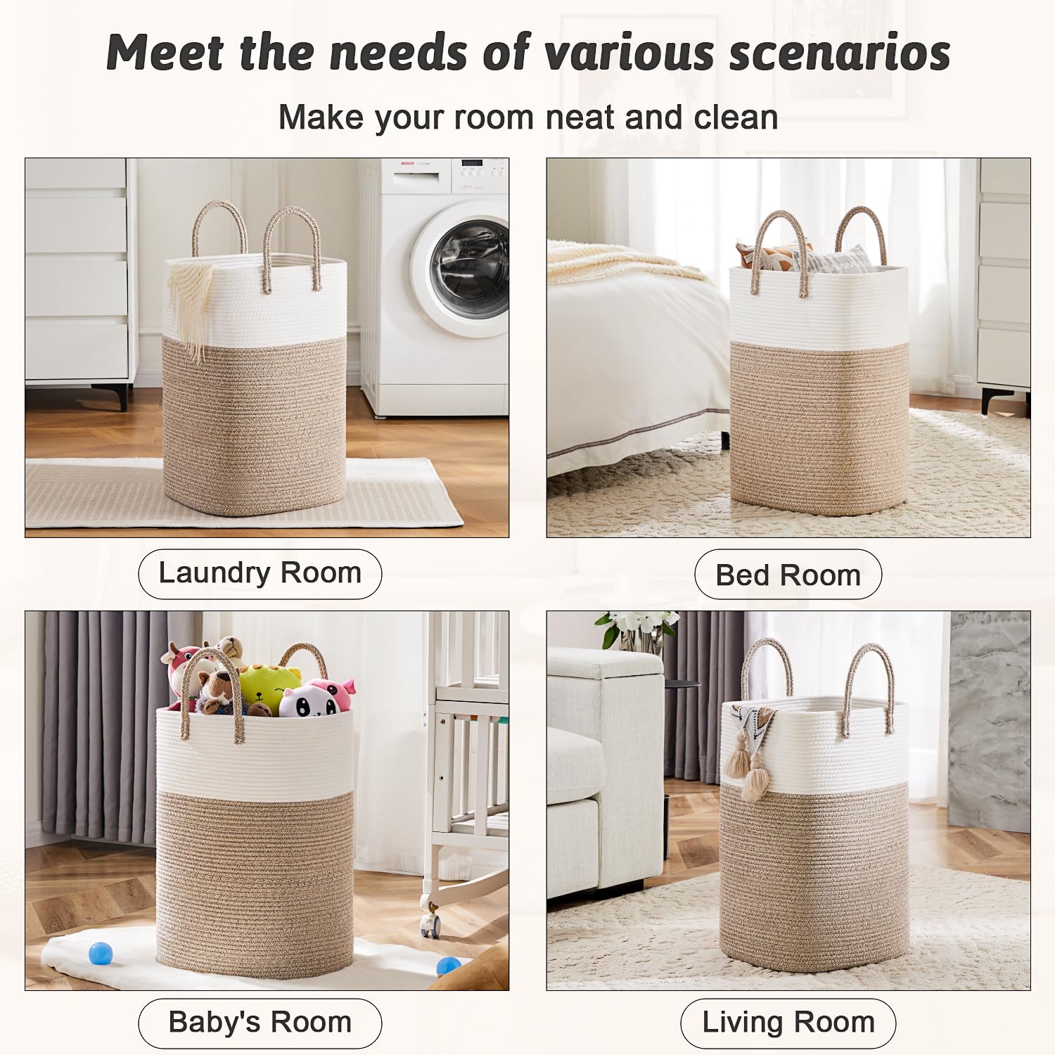 Artfeel Laundry Basket collapsible packaging—easy to transport